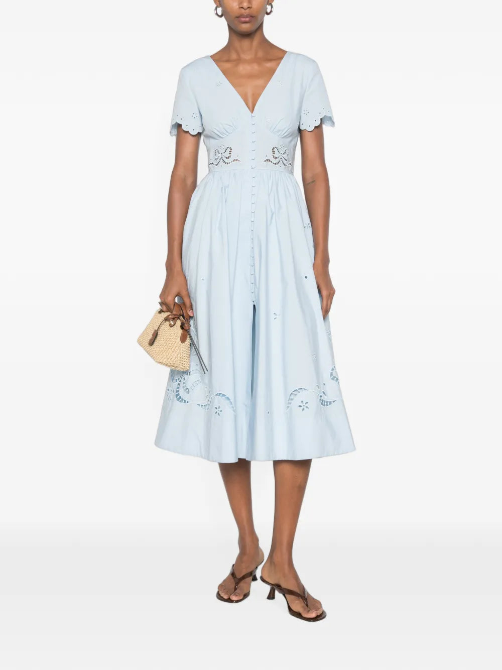 besticktes Midikleid