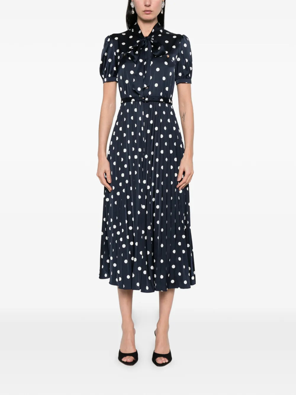 Midikleid mit Polka Dots