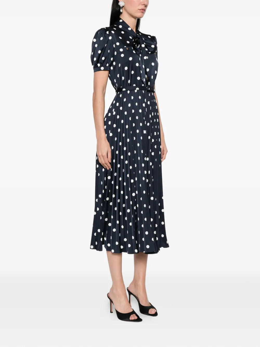 Midikleid mit Polka Dots