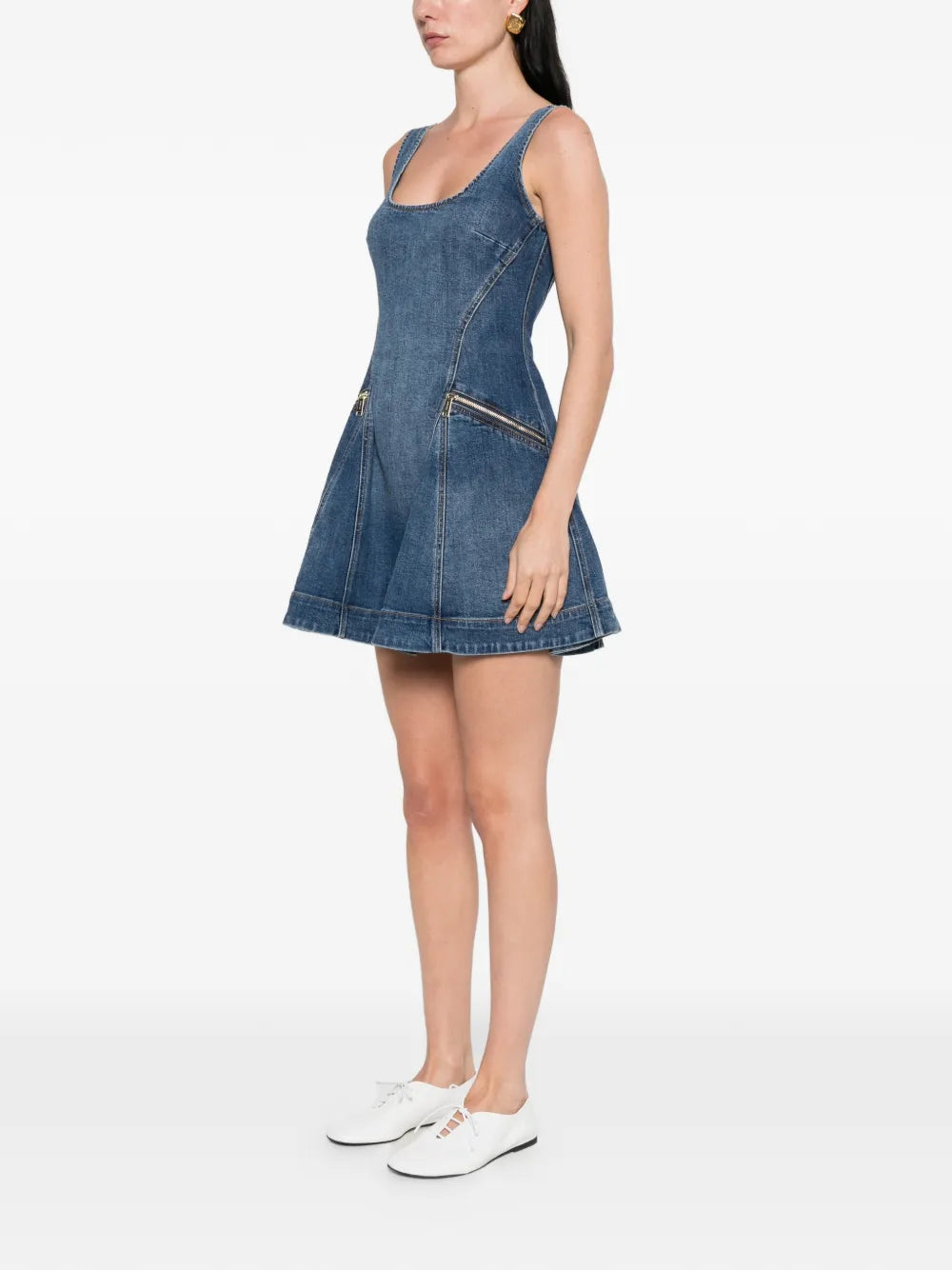 Minikleid mit Rüschen