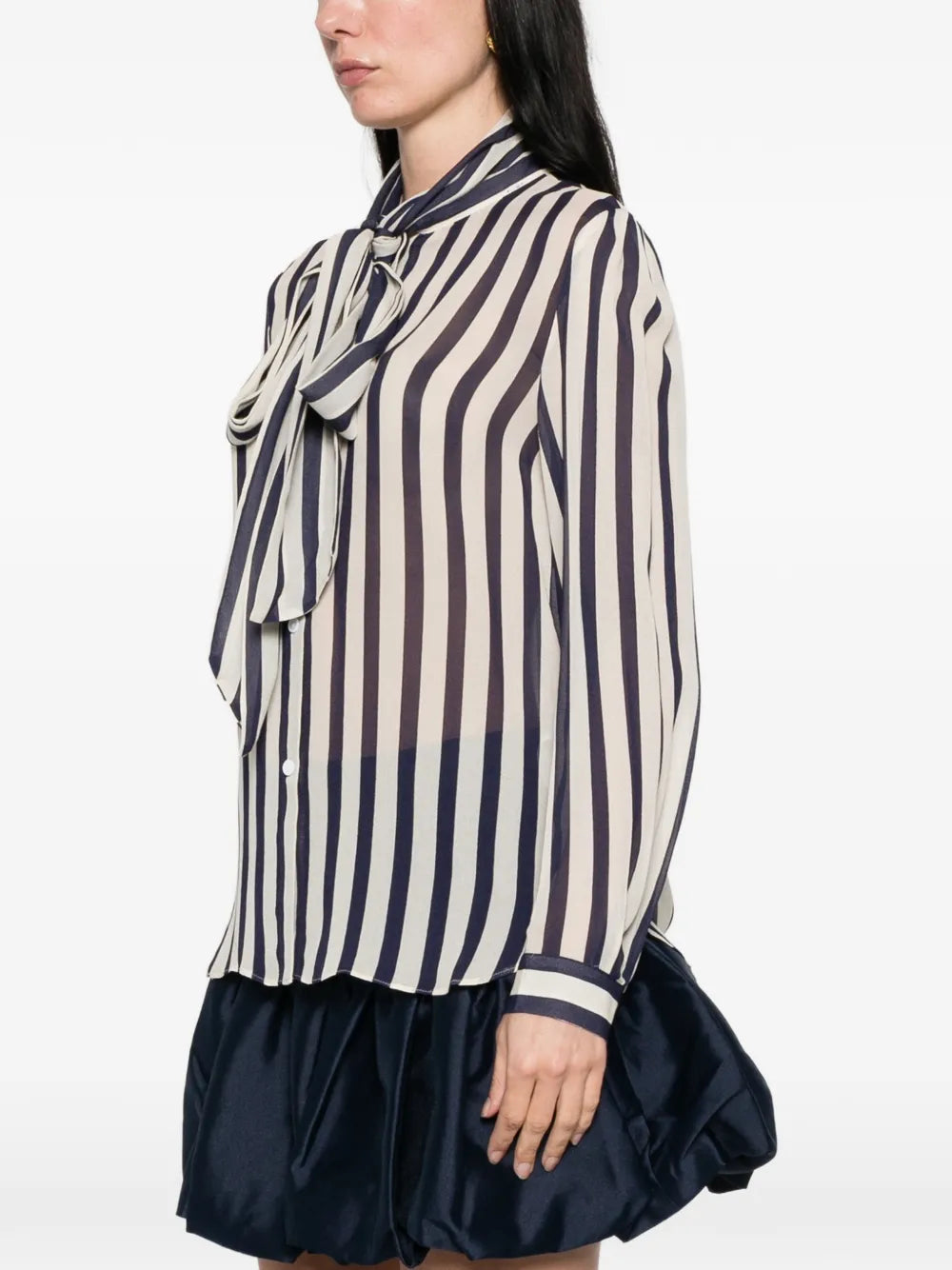 Bluse mit Streifen