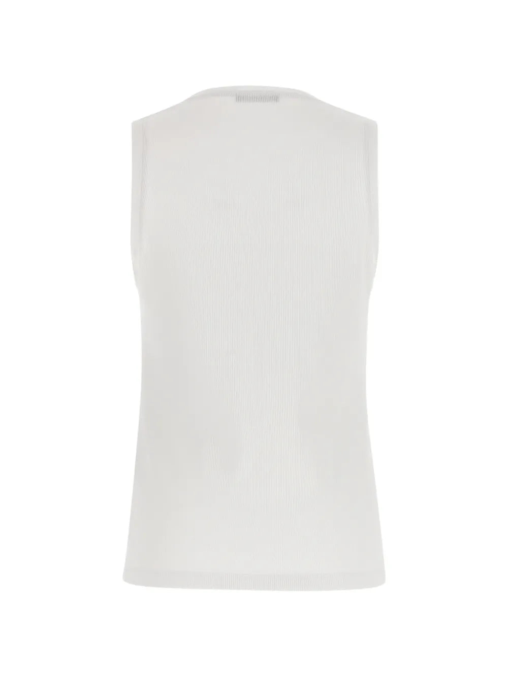 Geripptes Tanktop mit Stickerei