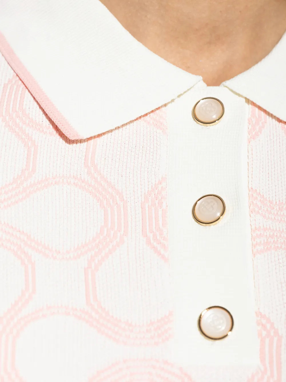 Gemustertes Poloshirt