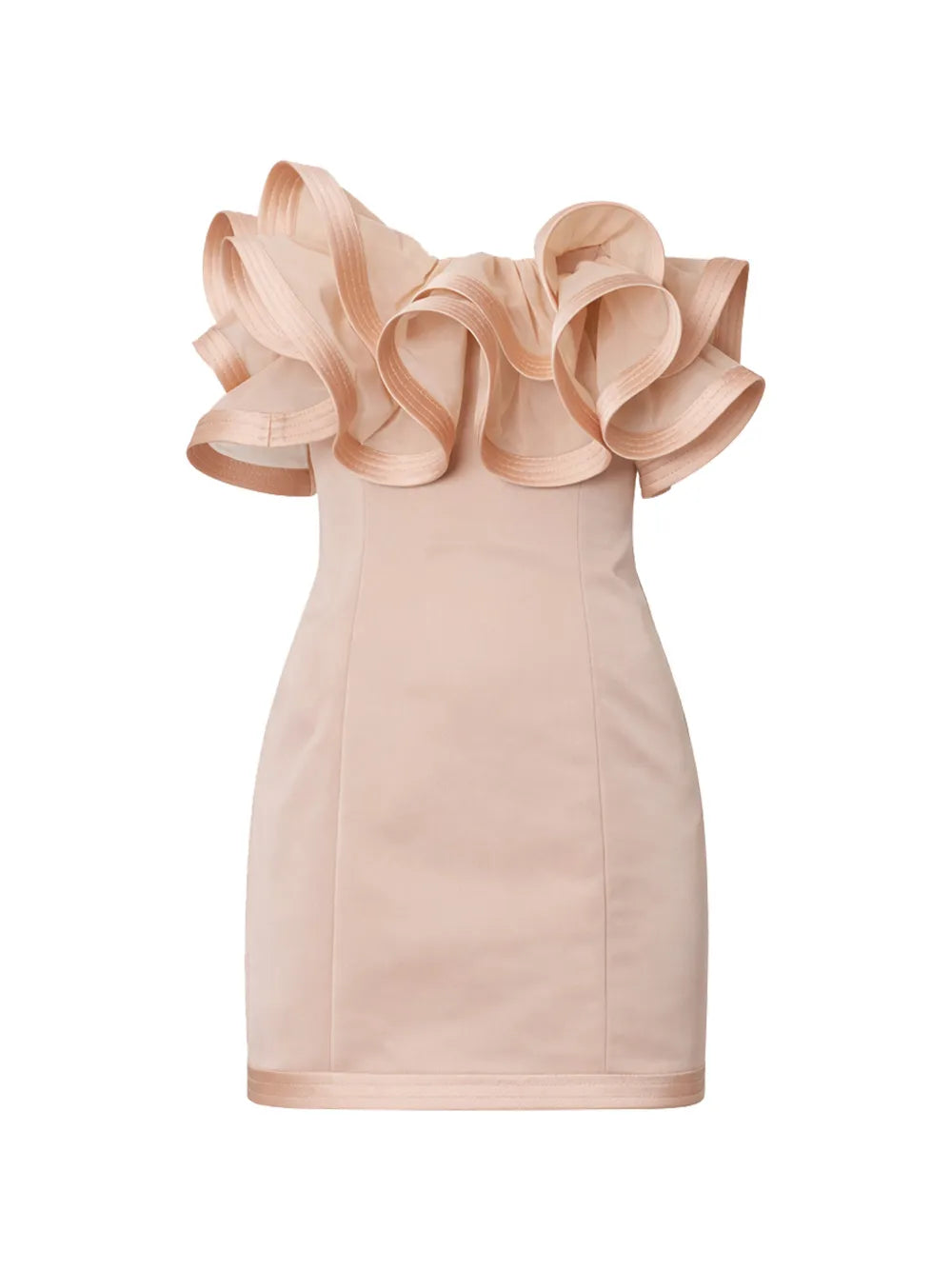 Minikleid mit Rüschen-Details