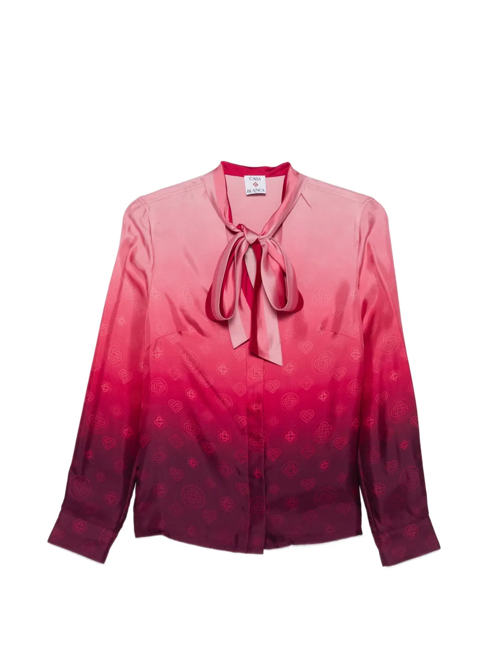 Shirt with Gradient and Bow