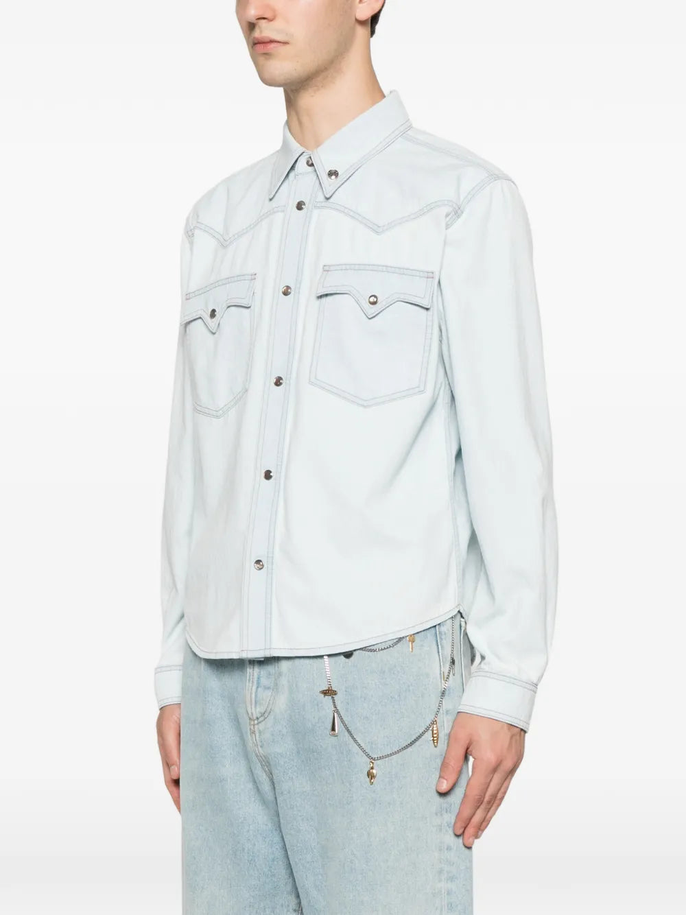 Denim Shirt in Western Style