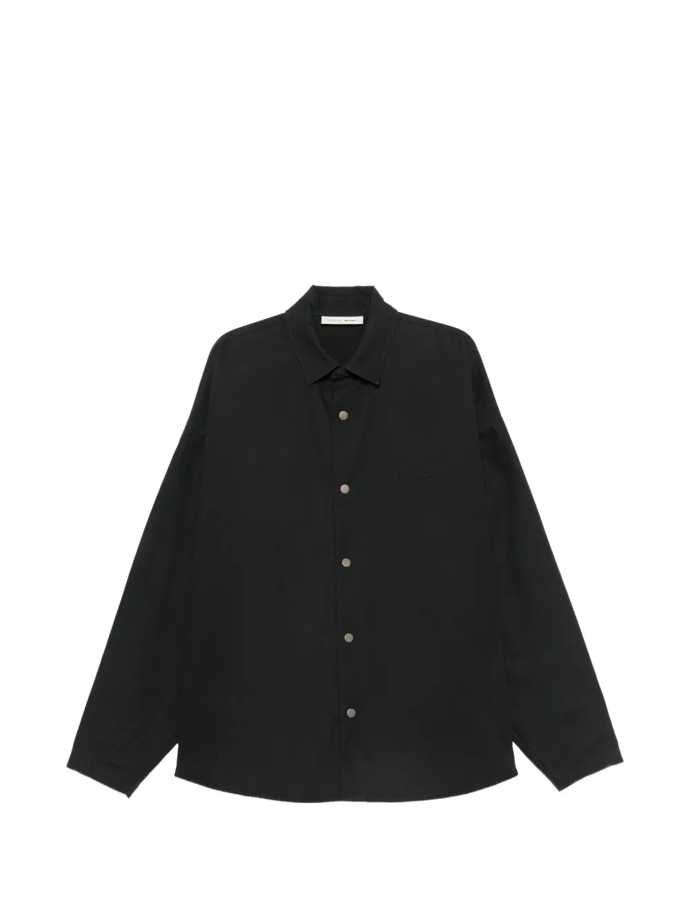 Shirt with snap button closure