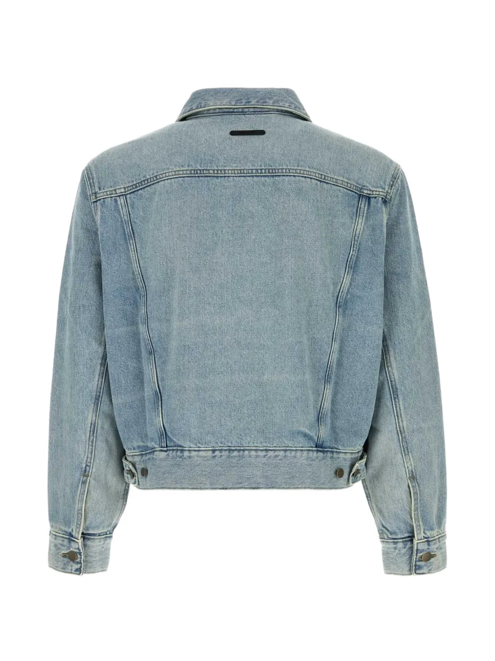 Jeansjacke mit Essentials-Logo-Patch