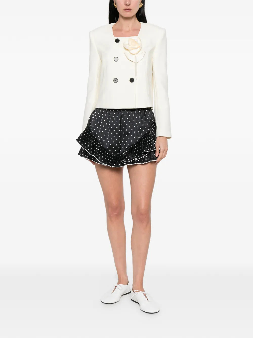 Jacke mit Blumendetail