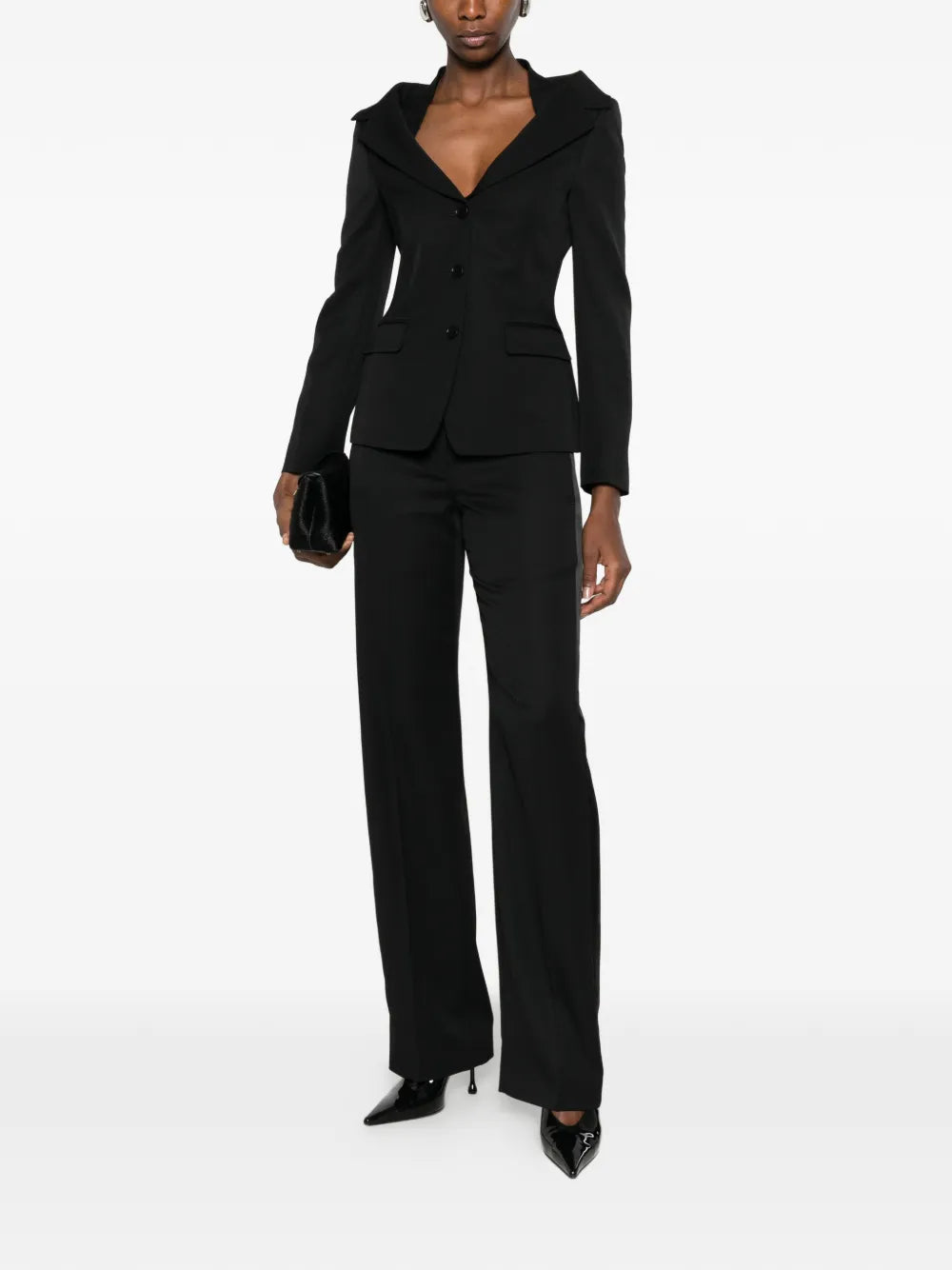 Blazer mit schulterfreiem Ausschnitt