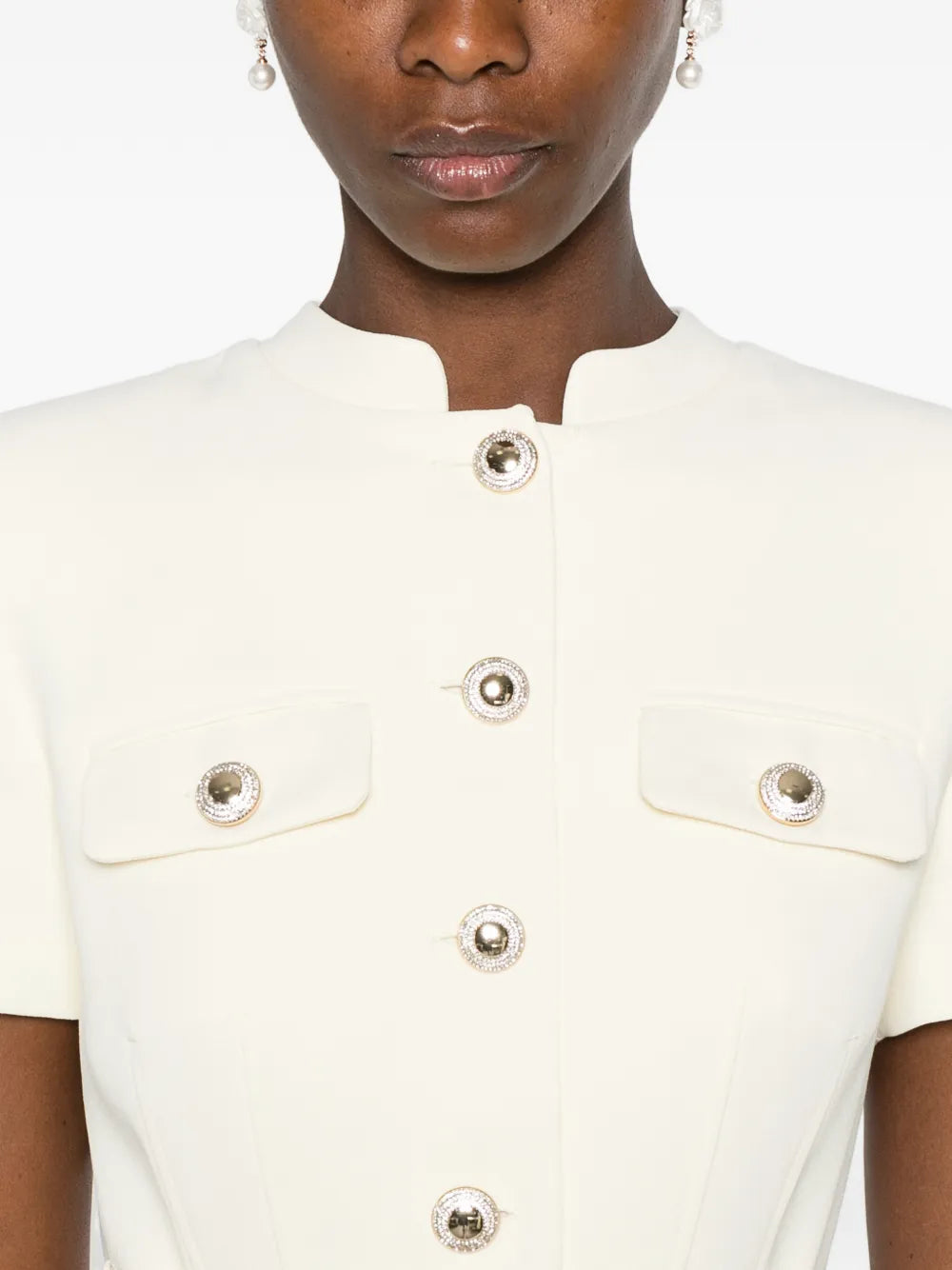 Maxikleid mit Knopfleiste und Gürtel-Detail