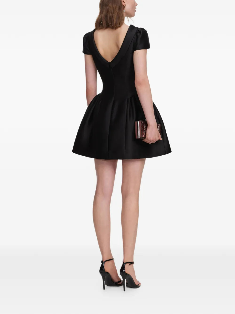 A-line mini dress with low waist