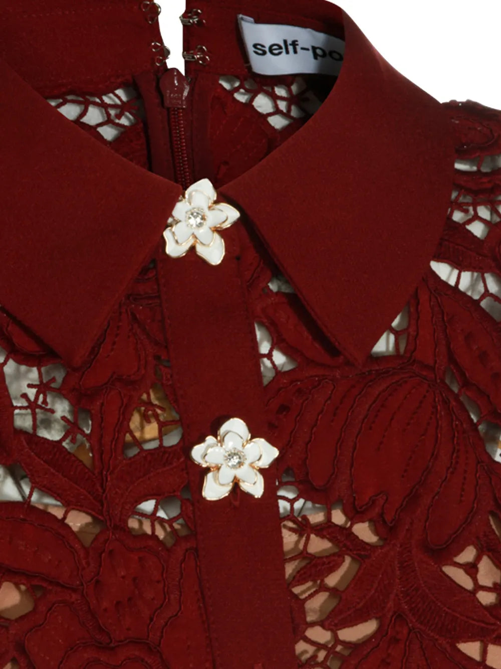 Minikleid mit Blumen-Spitzen