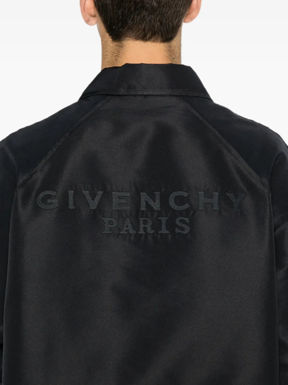 Coach Givenchy Paris Jacke aus Polyfaille mit Stickerei