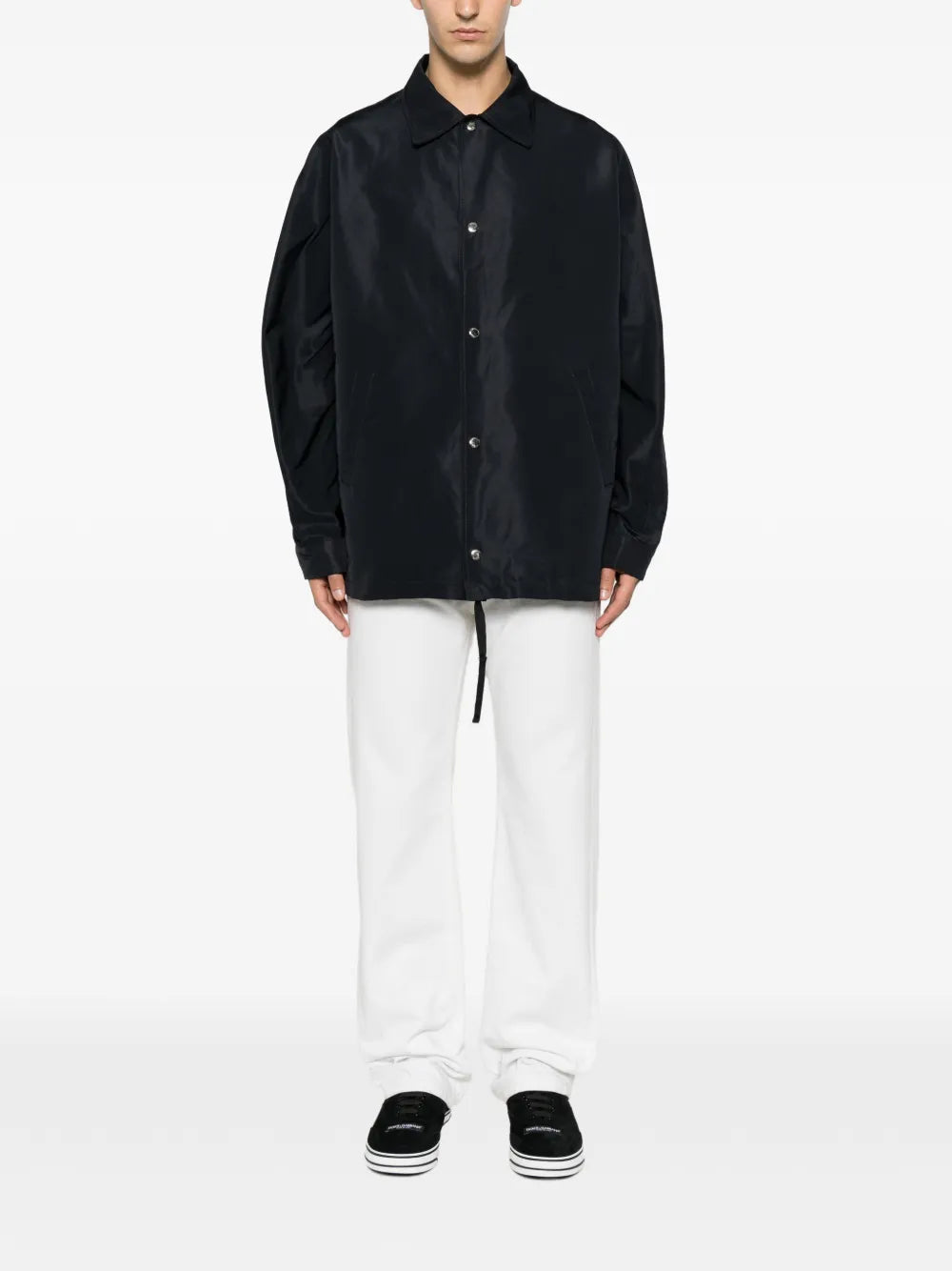 Coach Givenchy Paris Jacke aus Polyfaille mit Stickerei