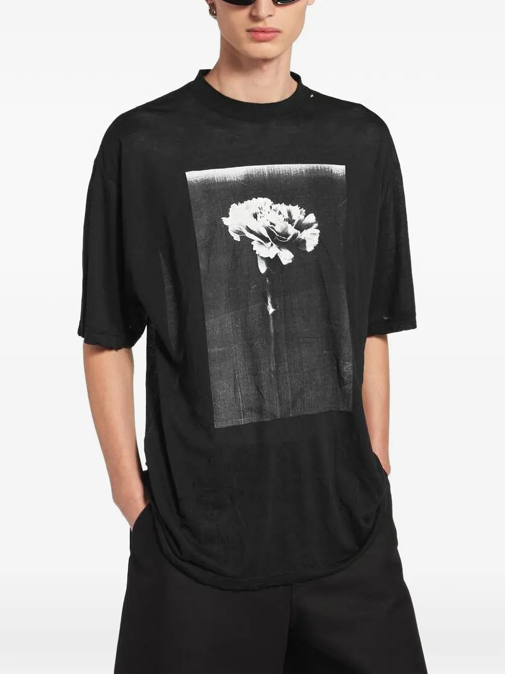 T-Shirt mit Blumen-Print
