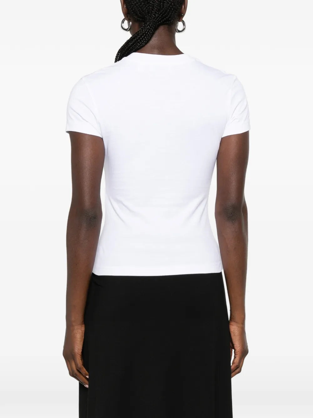 tailliertes T-Shirt mit Logodruck