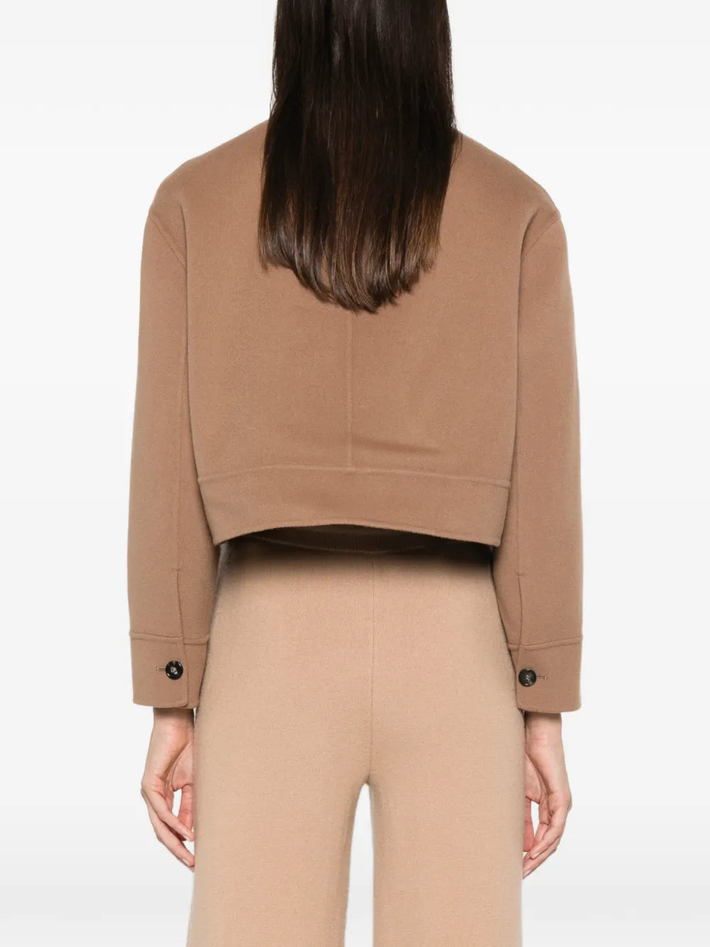 Buttoned cropped jacket