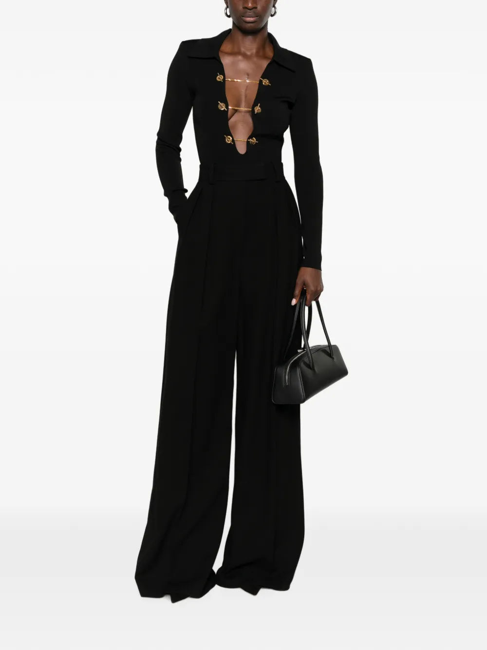 Cut-out bodysuit with chain link details