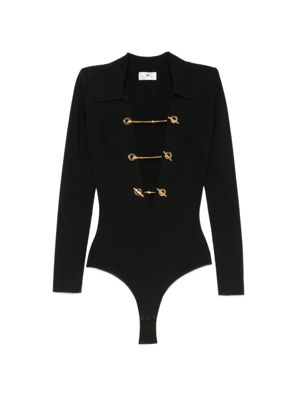 Cut-out bodysuit with chain link details