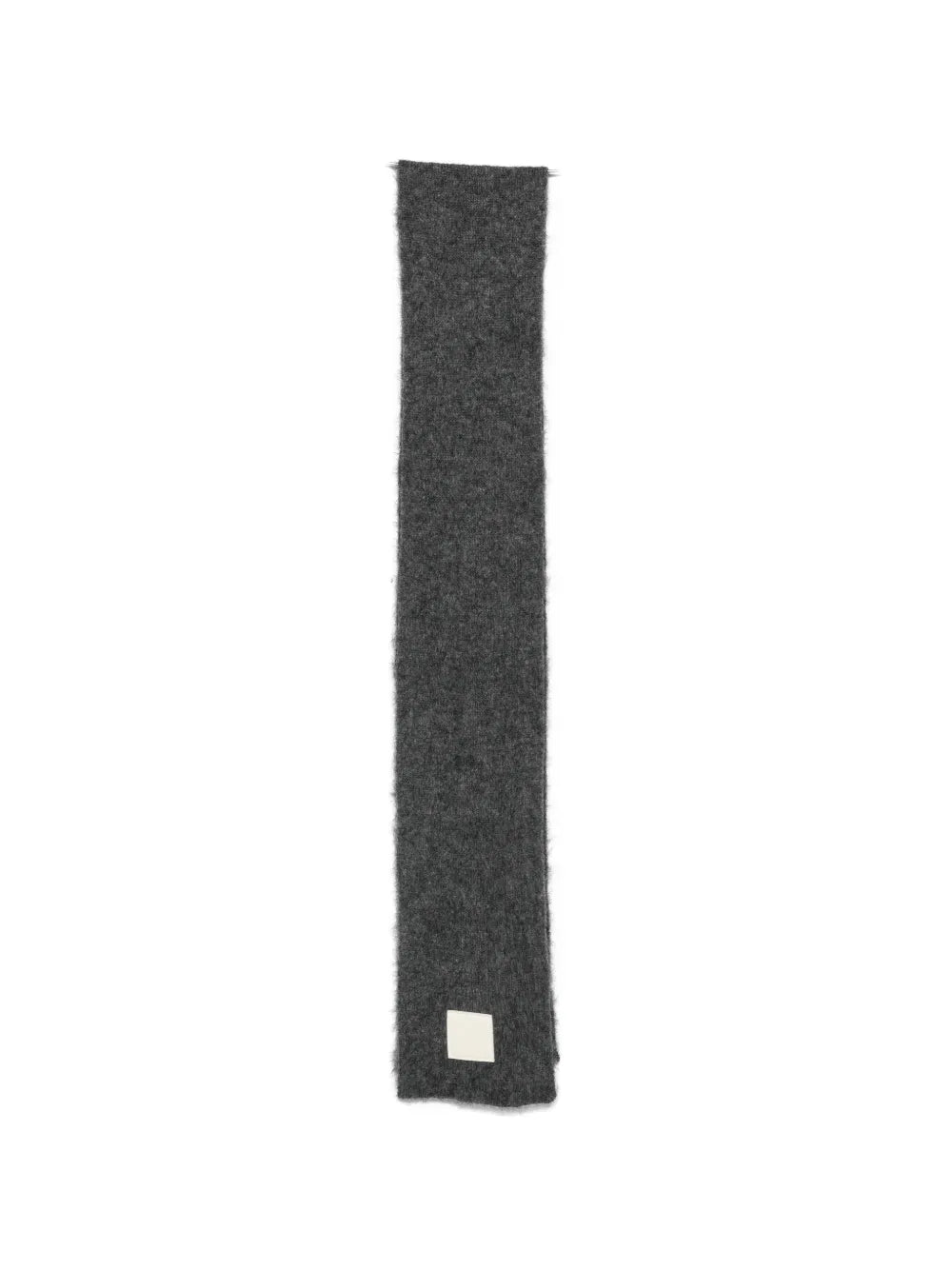 Strickschal mit Logo-Aufnäher