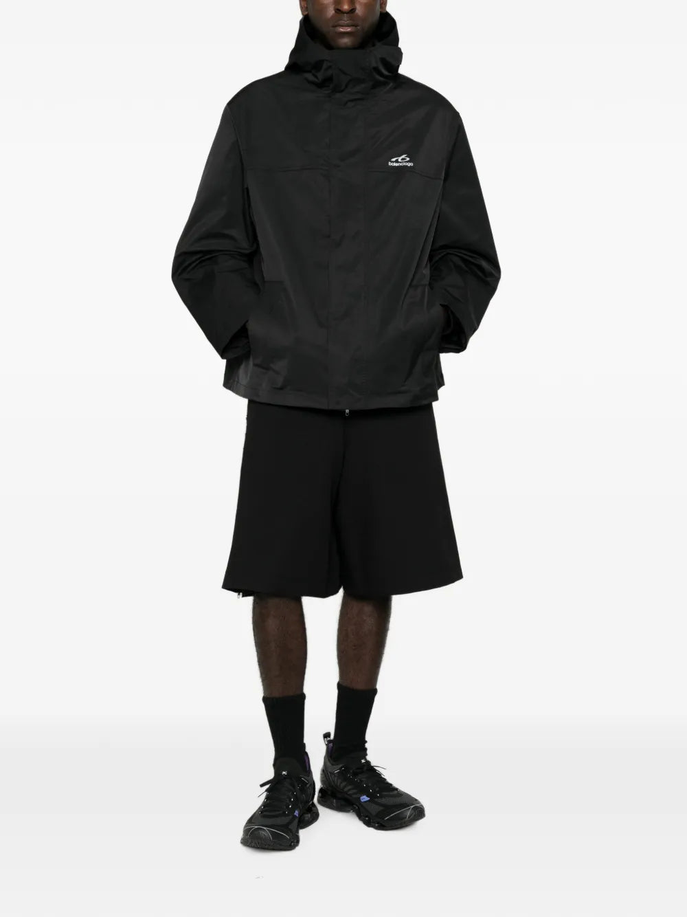 Kapuzenjacke mit Logo-Print