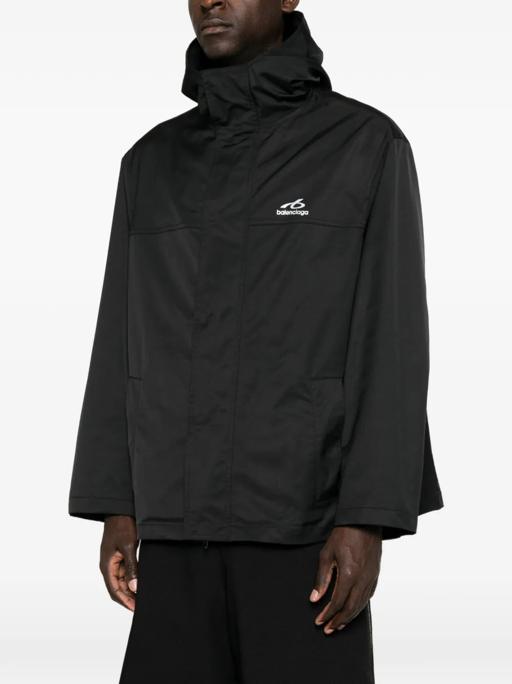 Kapuzenjacke mit Logo-Print