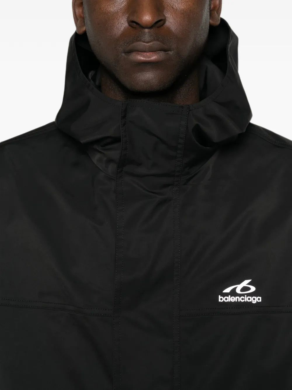 Kapuzenjacke mit Logo-Print