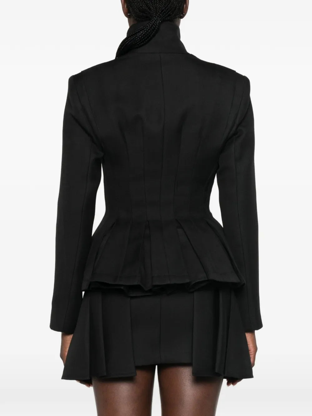 Jacke mit Schößchen und Knopfverschluss