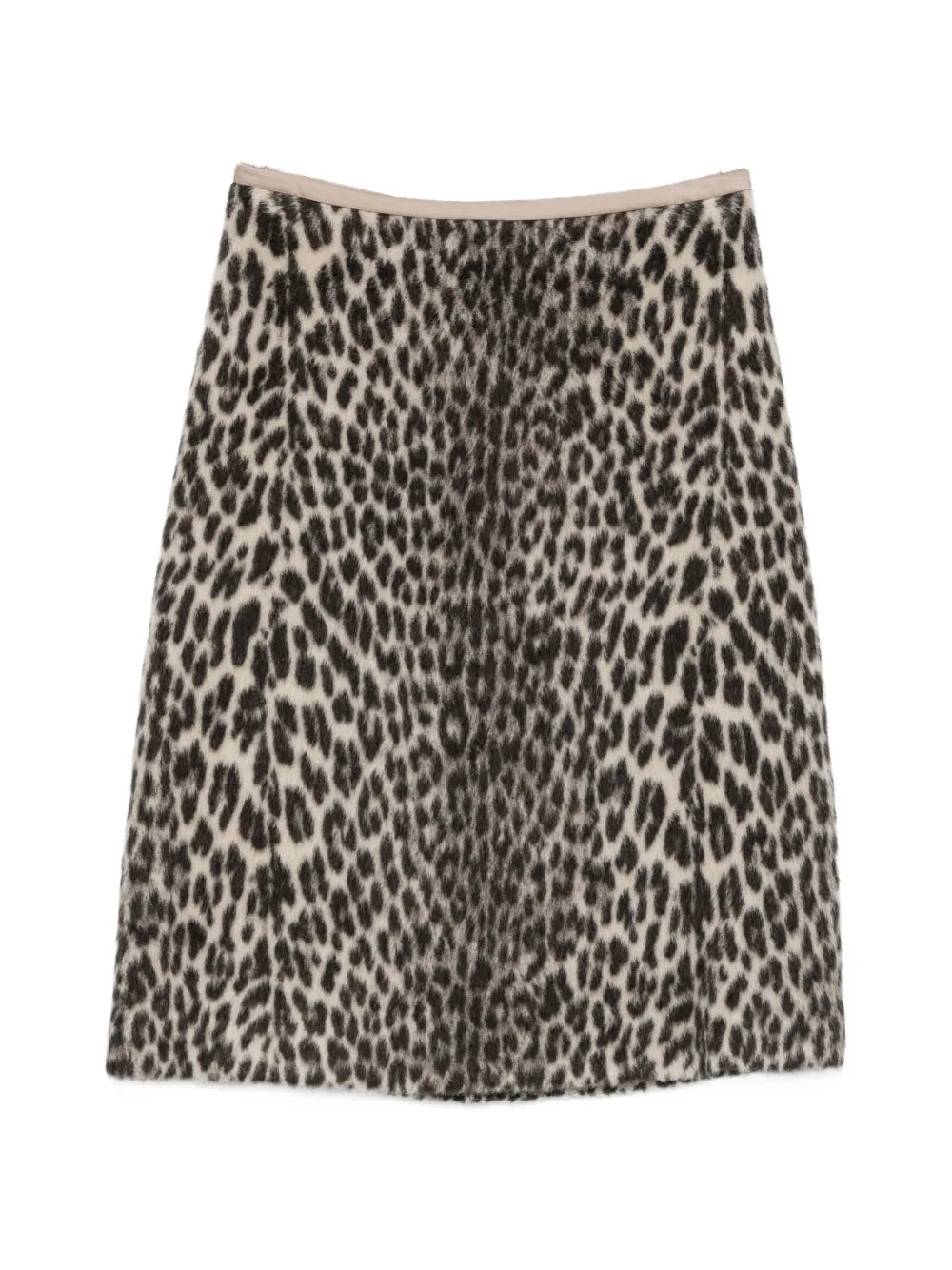 Trionfo Midi-Rock mit Leoparden-Print