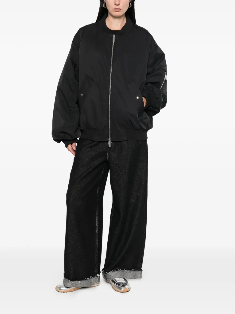 Bomberjacke mit Reißverschluss