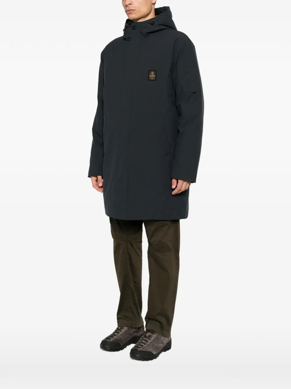 Jacke mit Kapuze und Logo-Patch