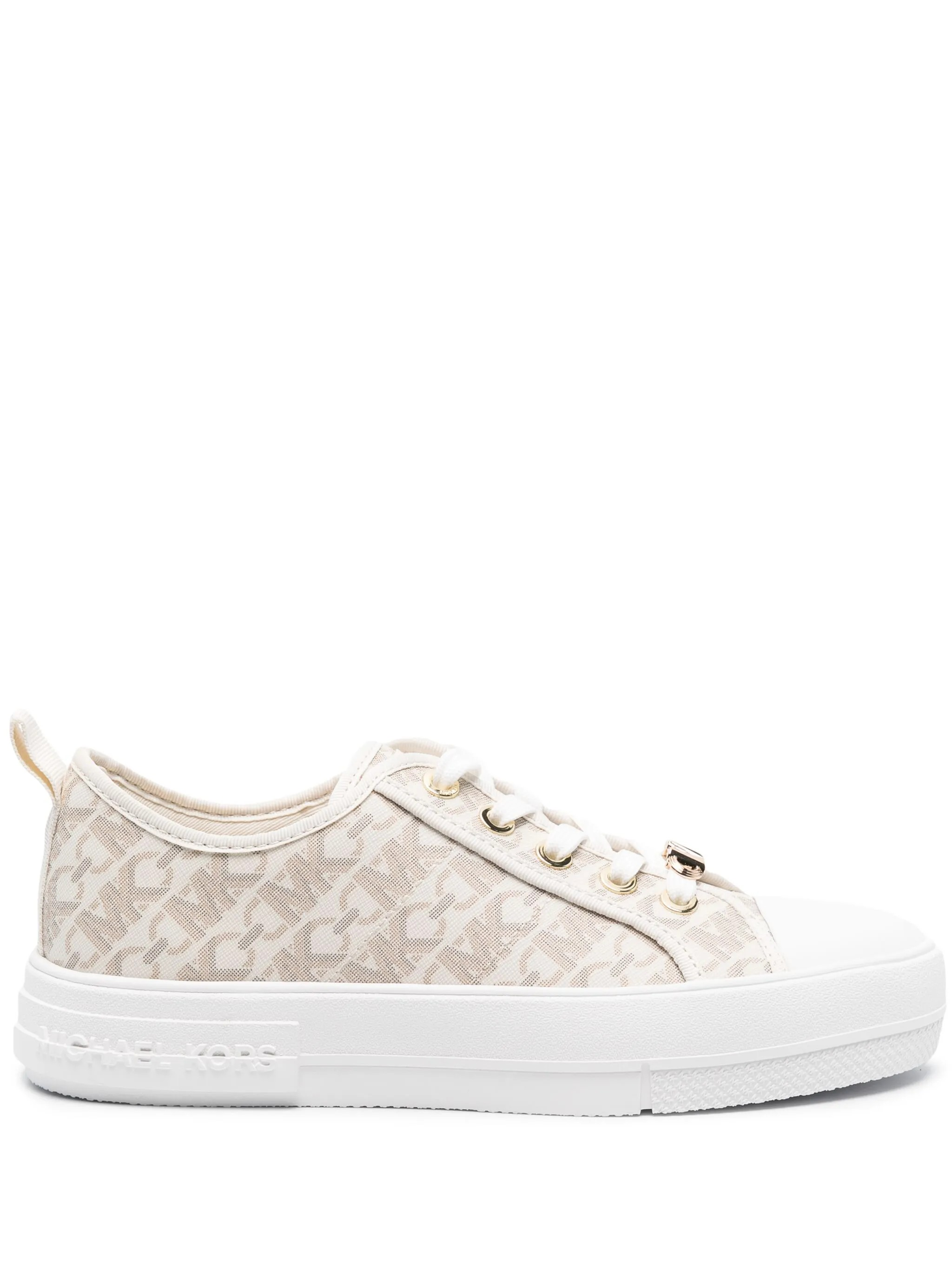 Sneakers with monogram print