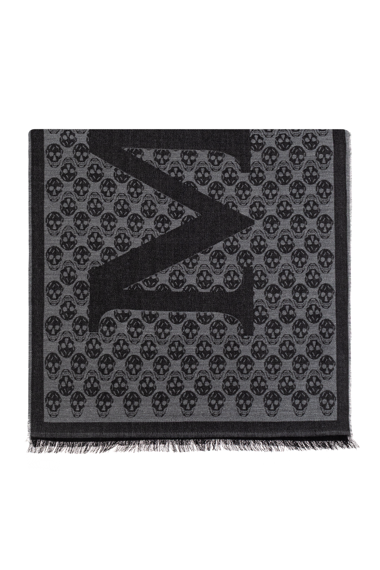 Scarf with skull motif