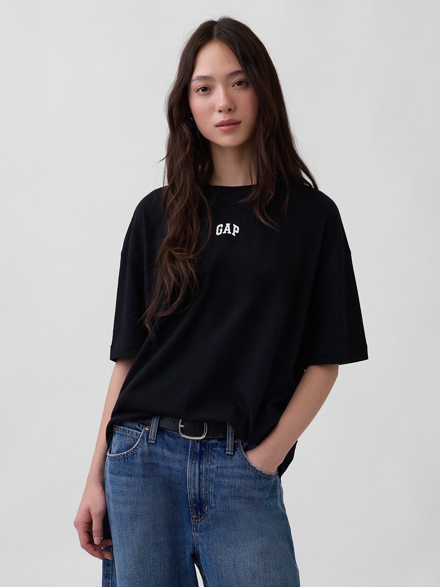 Oversize T-Shirt mit Logo