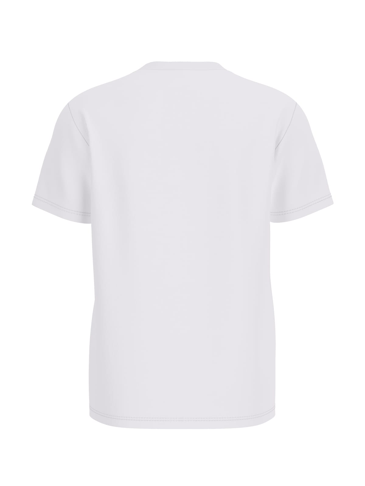 Patch T-shirt with round neckline