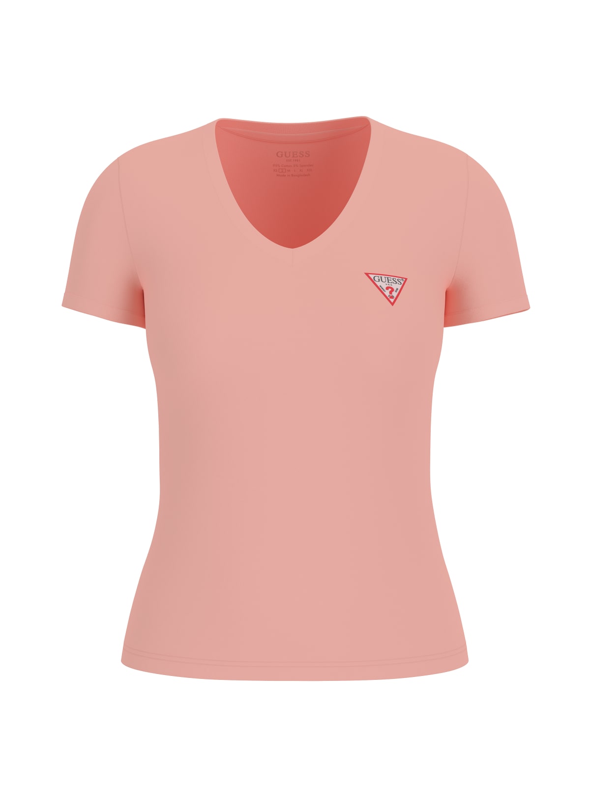 Mini triangle T-shirt with V-neck