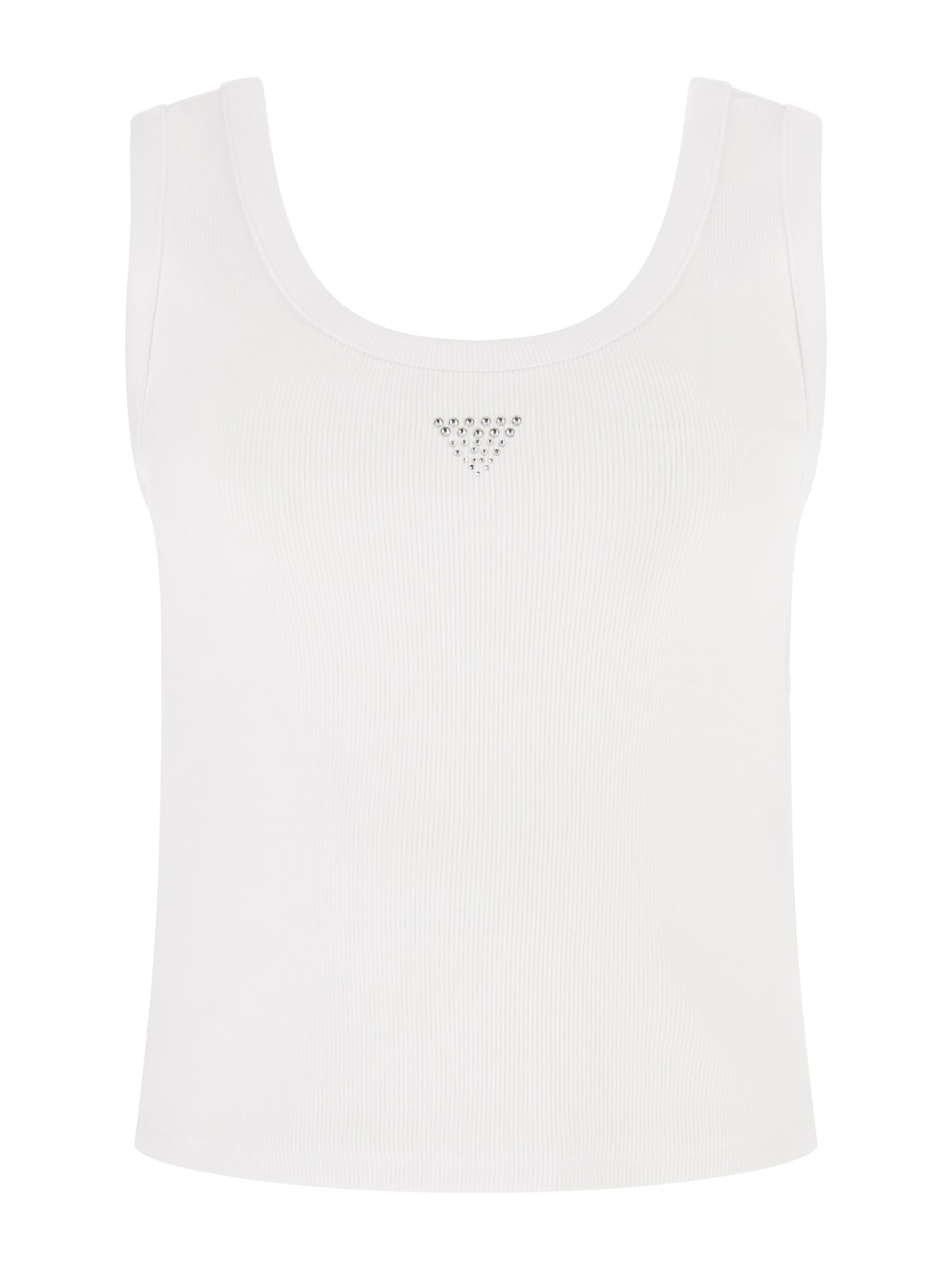 Triangle Bling Ribbed Tank Top