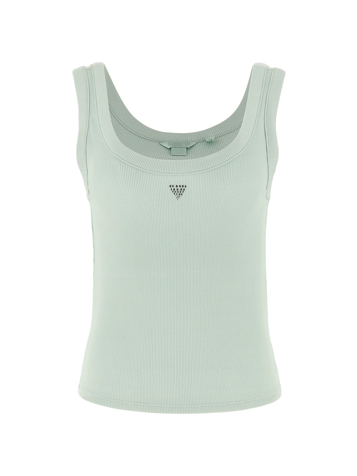 Triangle Bling Ribbed Tank Top