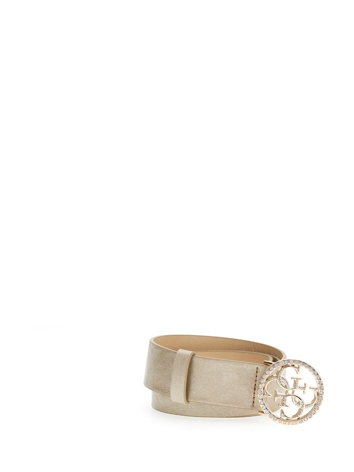 Belt with logo pattern