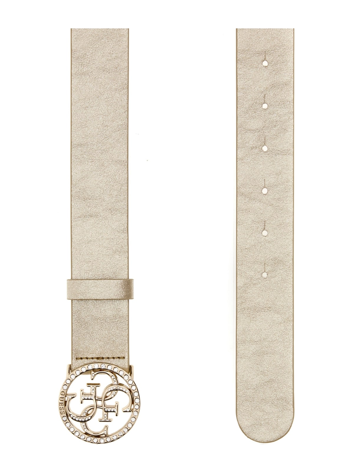Belt with logo pattern
