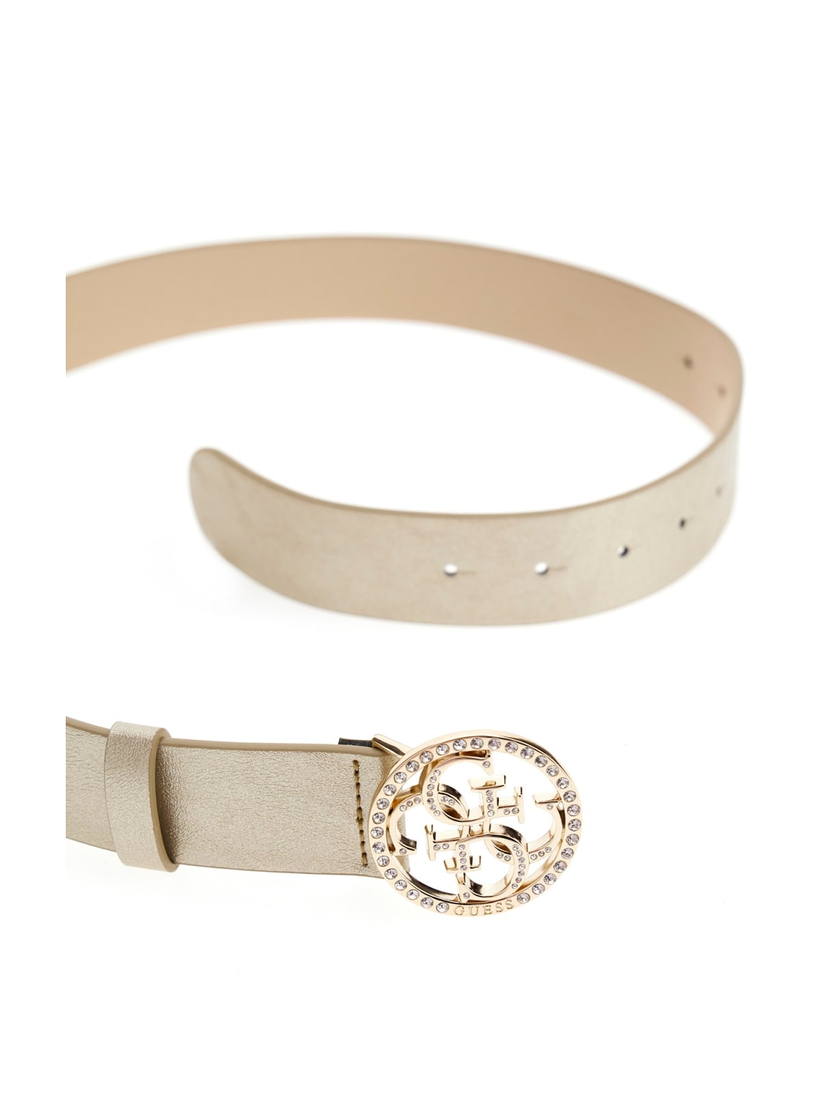 Belt with logo pattern