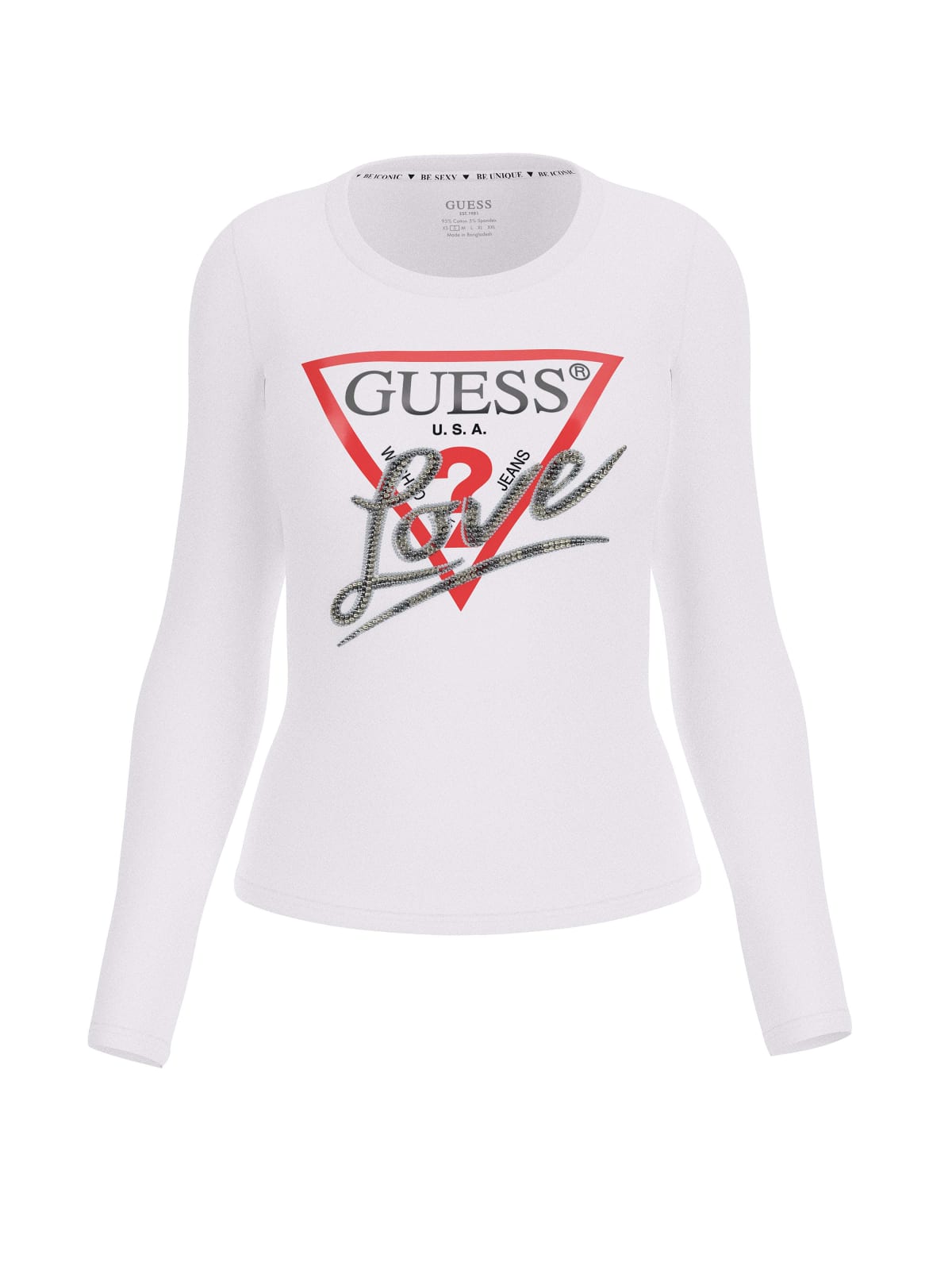 TRIANGLE LOVE LANGARMSHIRT