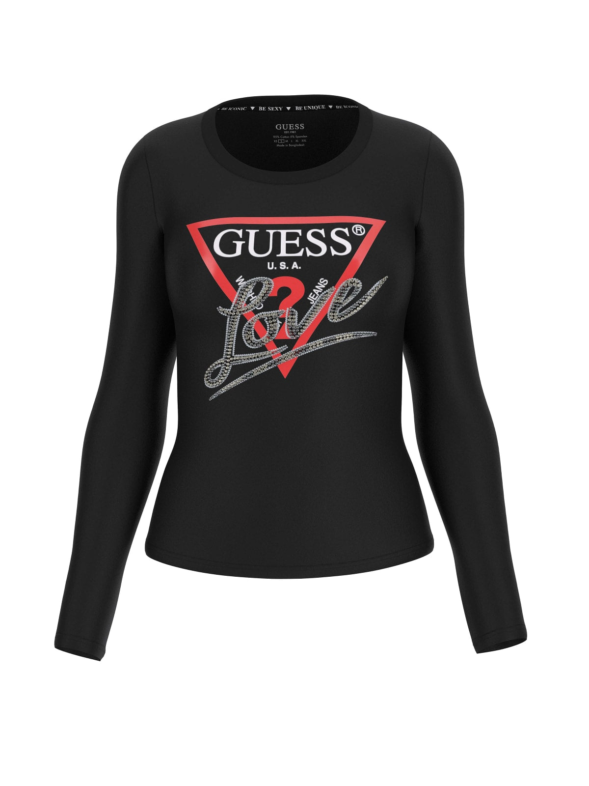 TRIANGLE LOVE LANGARMSHIRT