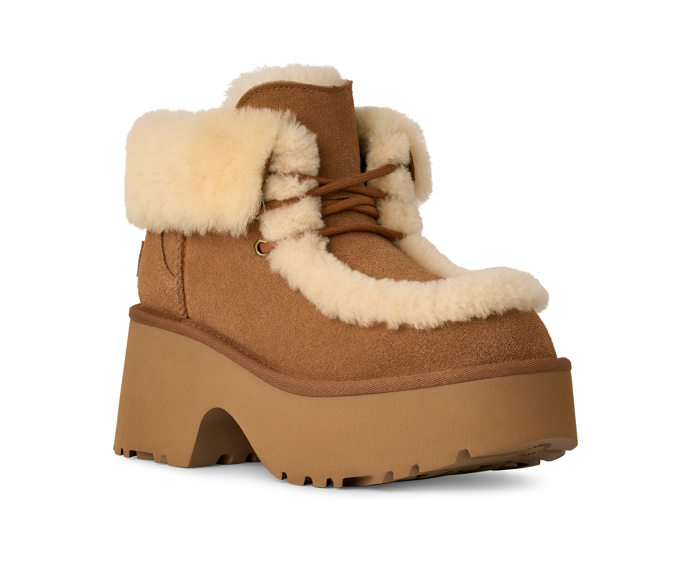 Esmee lace-up boots with platform