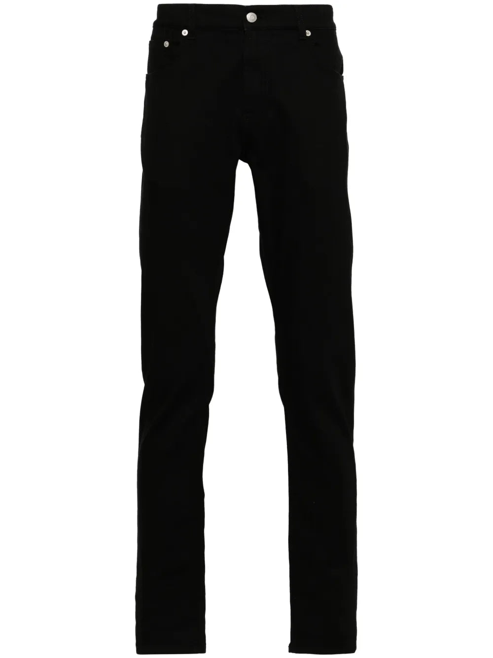 Jeans mit Logo-Stickerei