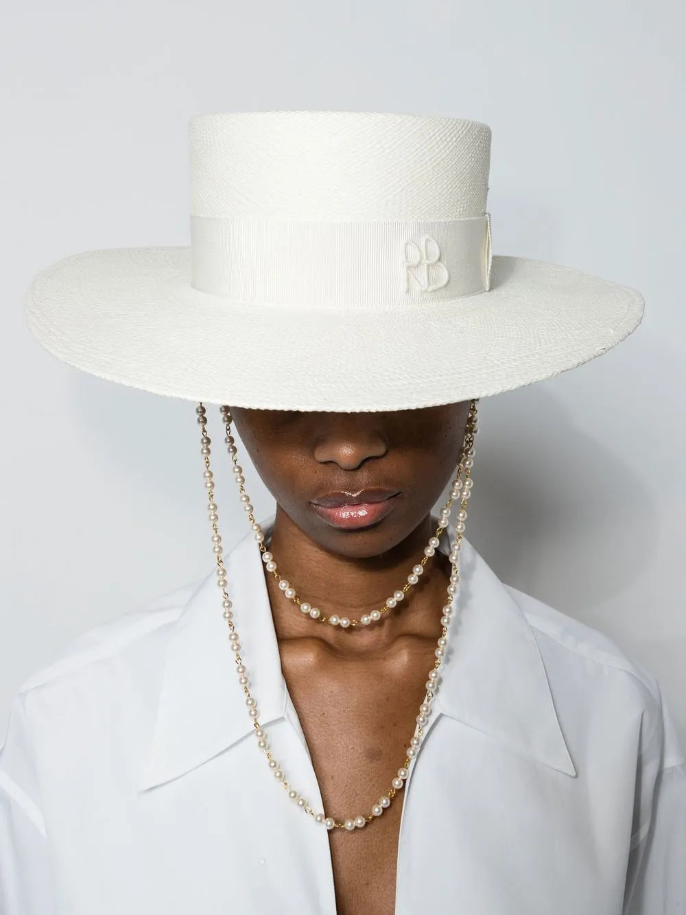 Hat with Chain Strap