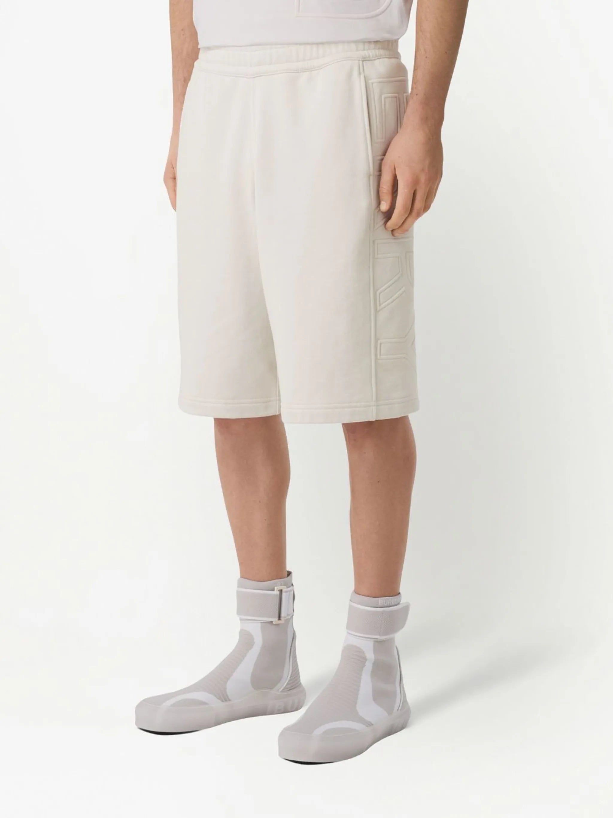 Joggingshorts mit Logo-Prägung