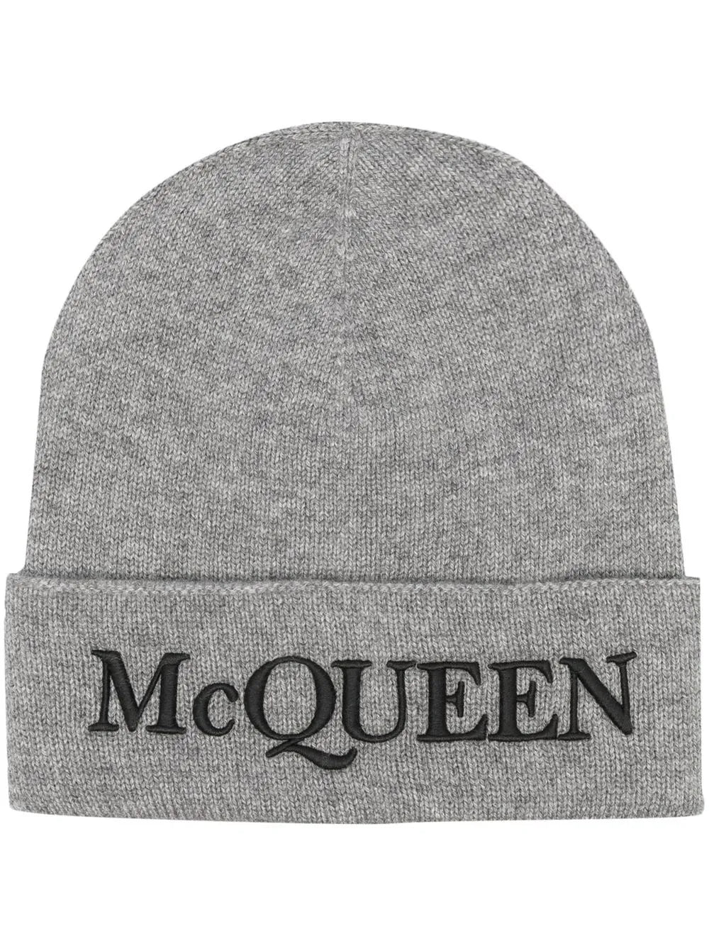 Gerippte Beanie mit Logo-Stickerei