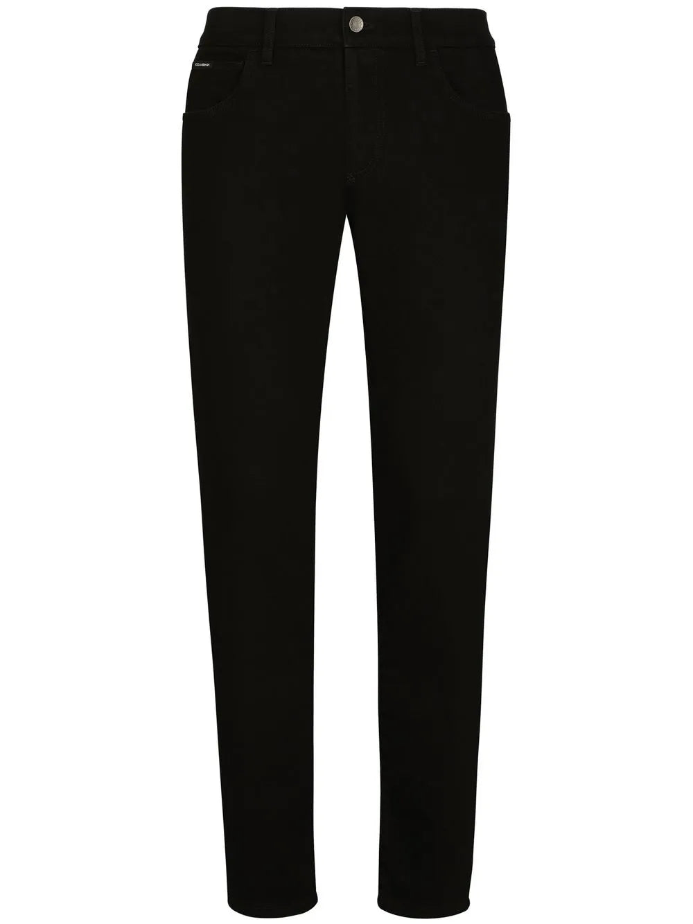 Slim-Fit-Jeans mit Logo-Applikation